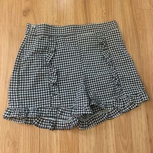 checkered shorts